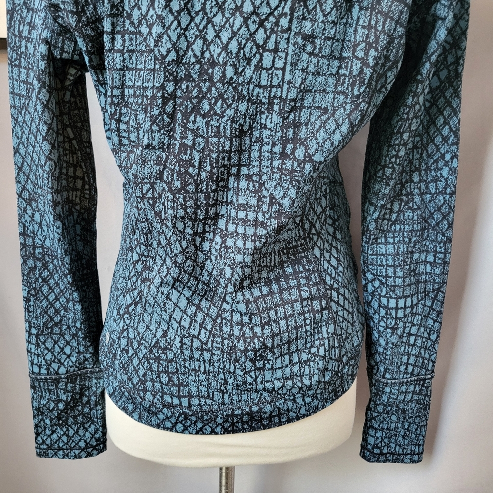 Lululemon Close to Crossing Long Sleeve Jacquard Tectonic Shipmate Black M - Picture 11 of 13